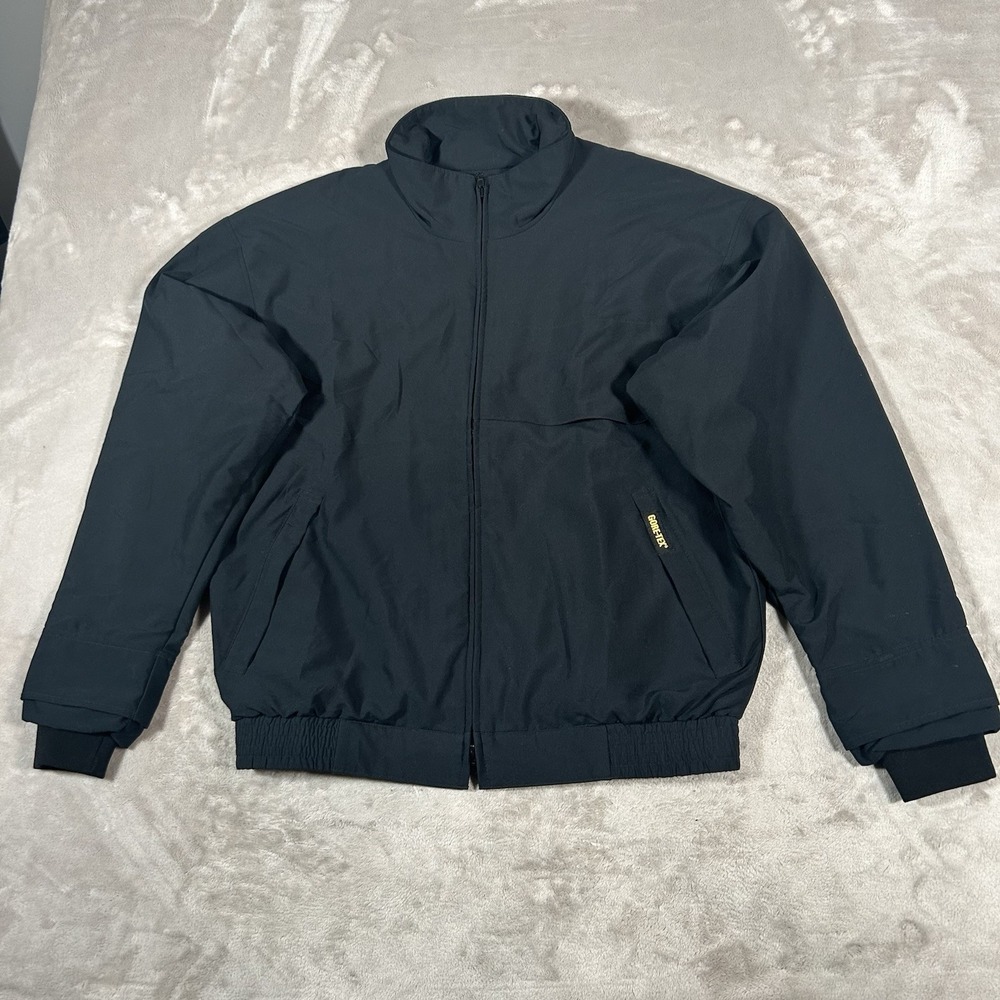 VTG Zero Restriction GORE-TEX Golf Jacket Mens M Black Zip Pockets Microlite USA